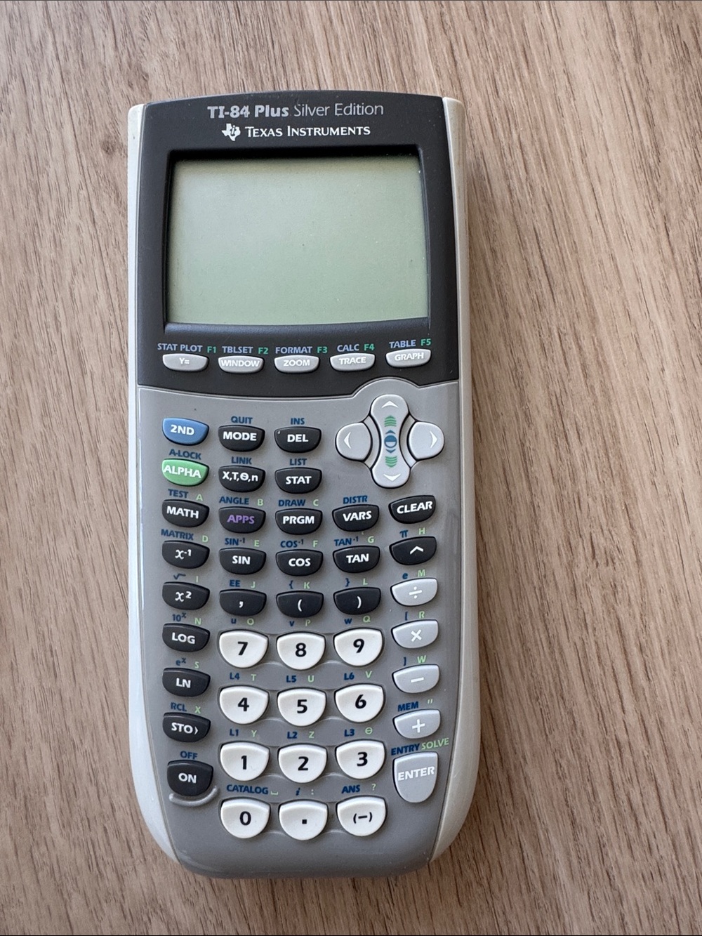 Texas Instruments TI-84 Plus Silver Edition Graphing Calculator - Gray and Black